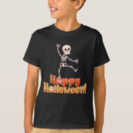 Tanzskelett "Happy Halloween" T-Shirt