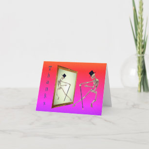 Tanzskelett Niedlich Dankeschön Karte