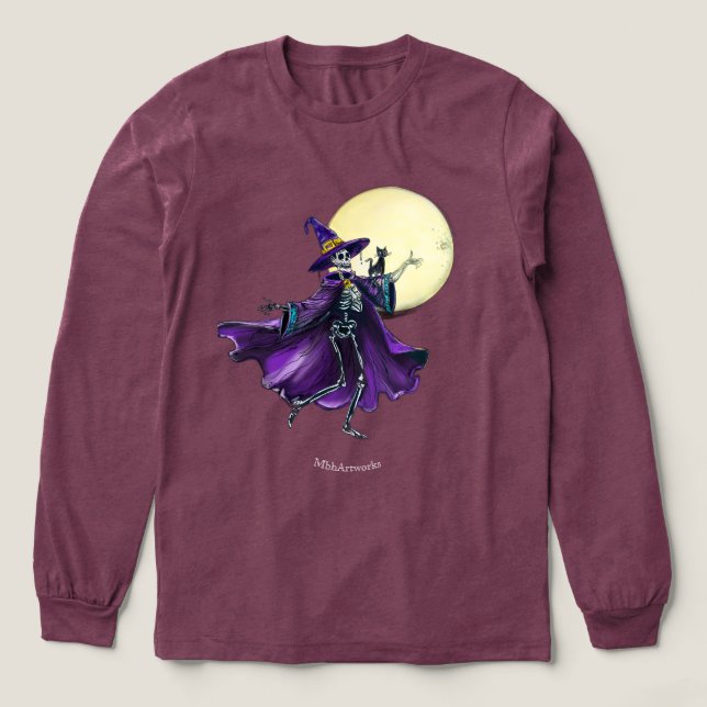 Tanzskelett Tri-Blend Shirt (Design Vorderseite)