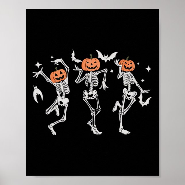 Tanzskelette - Halloween Dance Party Poster (Vorne)