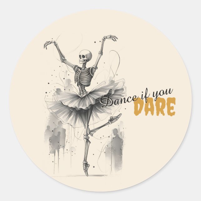 Tanzskelette Hallowe'en Dance Stickers (Vorderseite)