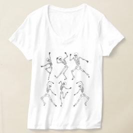 Tanzskelette Halloween-Design mit Pumpkins T-Shirt