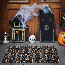 Tanzskelette Halloween oder Tag der Toten Fußmatte