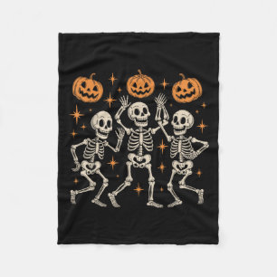 Tanzskelette Halloween-Tanz des Todes Macabre Fleecedecke