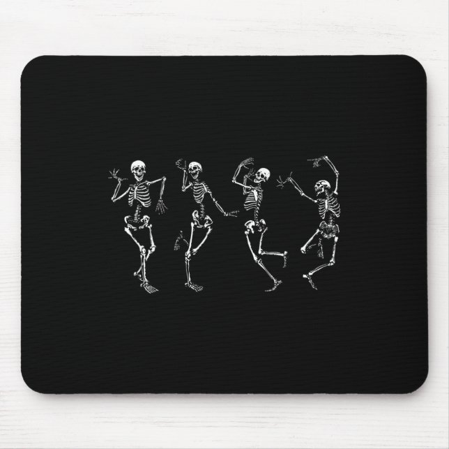 Tanzskelette Halloween-Tanz des Todes Macabre Mousepad (Vorne)