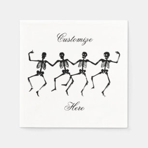 Tanzskelette Halloween Thunder_Cove Serviette