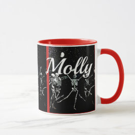 Tanzskelette in Mondlichtbecher-Tasse Tasse