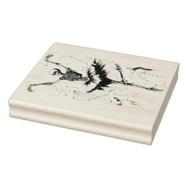 Tanzskelette Rubber-Briefmarke Gummistempel