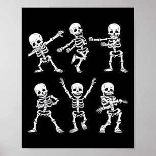 Tanzskelette Tanz Challenge Boys Girl Kinder H Poster