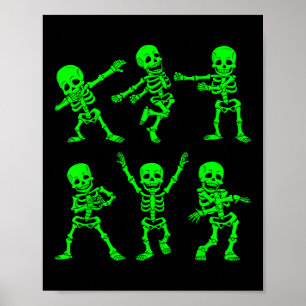 Tanzskelette Tanz Challenge Girl Boys Kinder H Poster