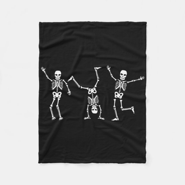 Tanzskelette TanzChallenge Halloween Beängstigend Fleecedecke (Vorderseite)