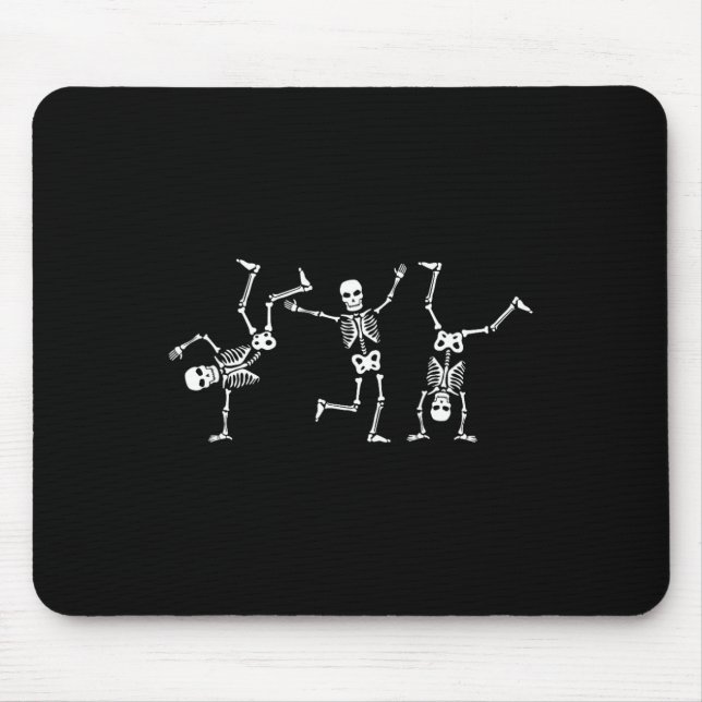 Tanzskelette TanzChallenge Halloween Beängstigend Mousepad (Vorne)
