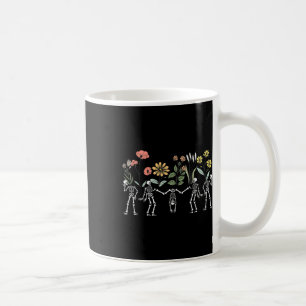Tanzskelette Vintages Blumenskelett Blume H Kaffeetasse