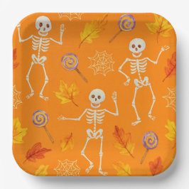 Tanzskelette von Natasha Us Pappteller