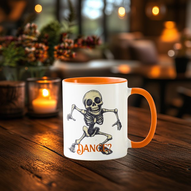 Tanzskeletton Tasse - Spaß Spooky Halloween Vibes (Von Creator hochgeladen)
