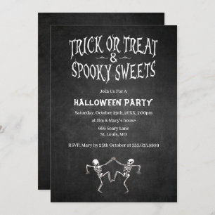 Tanzskeletts-Halloween-Party Einladung