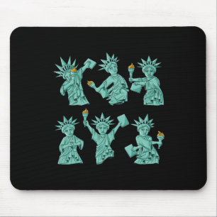 Tanzstatue 4. Juli USA Boys Gir Mousepad