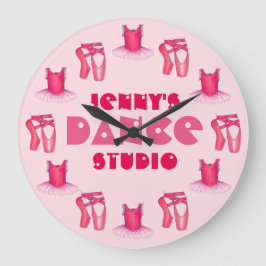 Tanzstudio Ballerina Ballerina Tutu Pointe Große Wanduhr