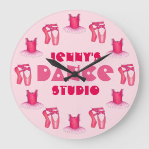 Tanzstudio Ballerina Ballerina Tutu Pointe Große Wanduhr