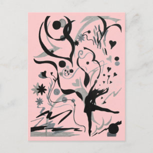 Tanzt verrückt! postkarte