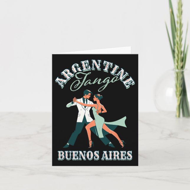Tanztänzer Darstellend argentinisch Tango Buenos A Karte (Vorderseite)