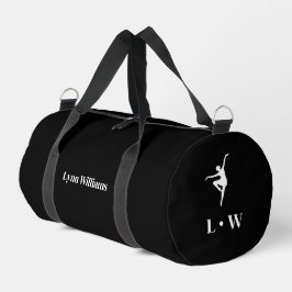 Tanztasche | Black Initials Name Duffle Bag