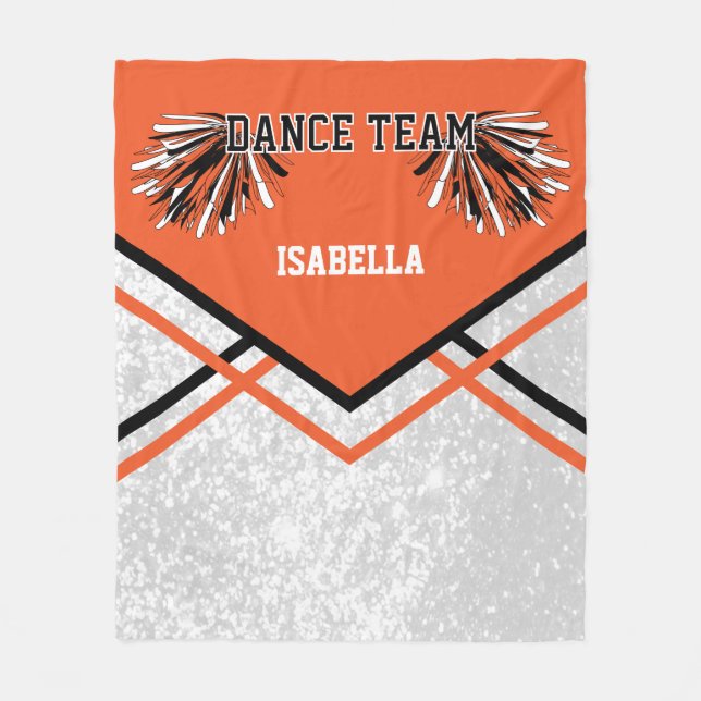 Tanzteam Orange Fleece Blanket (Vorderseite)