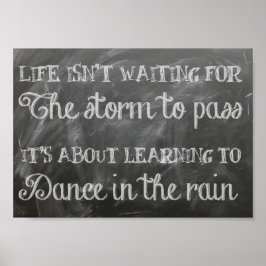 Tanztraining im Regen Poster