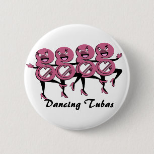 Tanztubas/Rosa Button