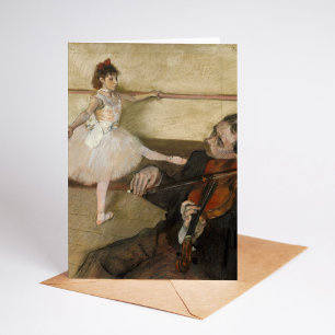 Tanzunterricht   Edgar Degas Karte