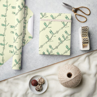 Tanzunterricht Geschenkpapier (Gelb)