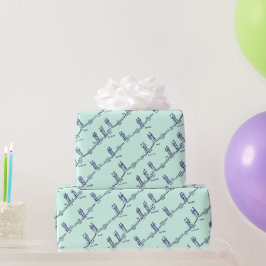 Tanzunterricht Geschenkpapier (Grün)