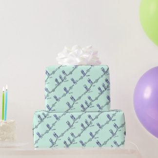Tanzunterricht Geschenkpapier (Grün)