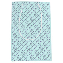 Tanzunterricht Geschenktasche (Blau) Mittlere Geschenktüte