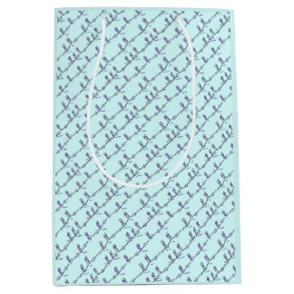 Tanzunterricht Geschenktasche (Blau) Mittlere Geschenktüte