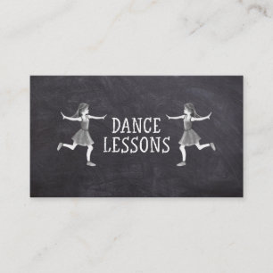 Tanzunterricht Tanzlehrer Instruktor Klassen Visitenkarte