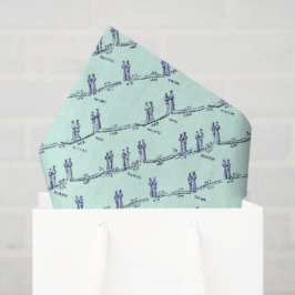 Tanzunterricht-Tissue-Papier (Grün) Seidenpapier
