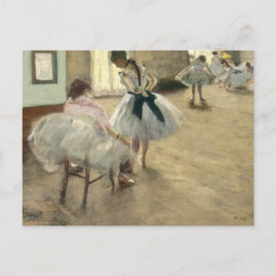 Tanzunterricht von Edgar Degas Postkarte