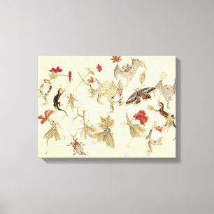 Tanzwald von Frosch von Kawanabe Kyosai 1879 Leinwanddruck