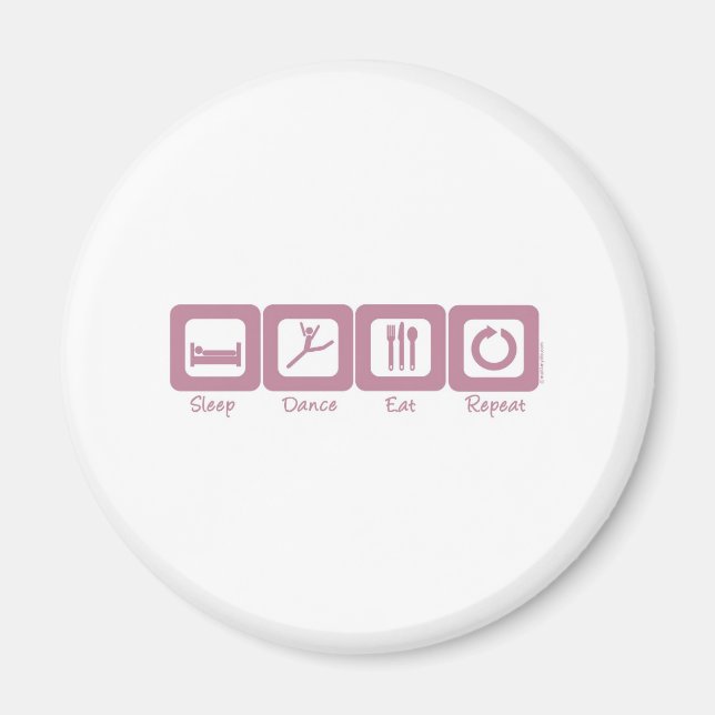 Tanzwiederholen Magnet (Vorne)