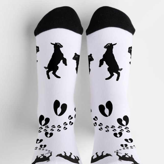 Tanzziegen und HoofPrints Socken (Oben)