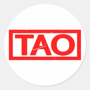 Tao Briefmarke Runder Aufkleber