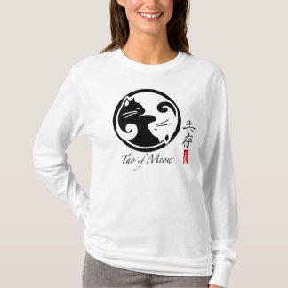 Tao Meow-des mit Kapuze langen Hülsen-T - Shirt