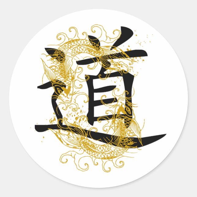 TAO-Symbol Runder Aufkleber (Vorderseite)