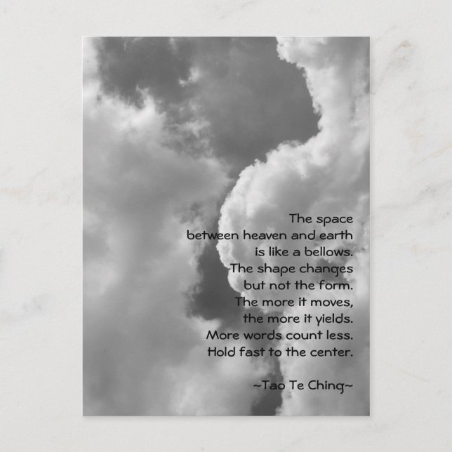 Tao Te Ching No.4/ Postcard Postkarte (Vorderseite)