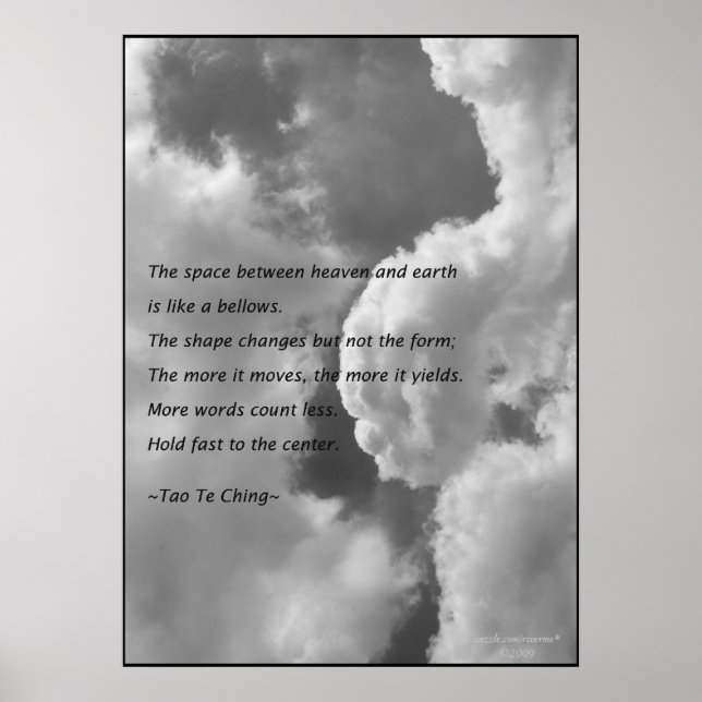 Tao Te Ching No.4/Poster Poster (Vorne)