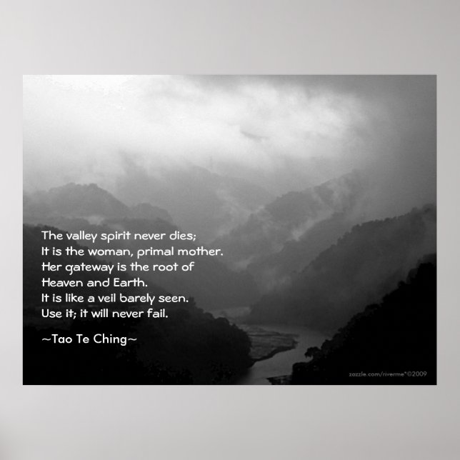 Tao Te Ching No.6/ Poster (Vorne)