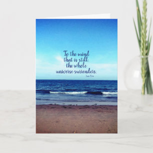 Taoist Quote Beach Foto Karte