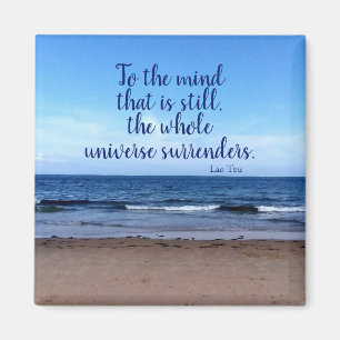 Taoist Quote Beach Foto Magnet