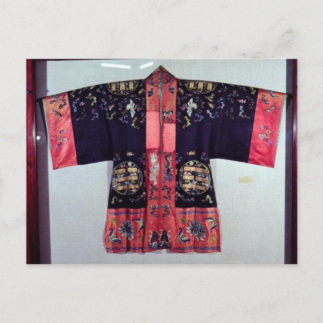 Taoist Robe mit Tai Chi Yin und Yang Postkarte (Vorderseite)